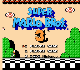 Super Mario Bros. 11th Root of 3 Title Screen